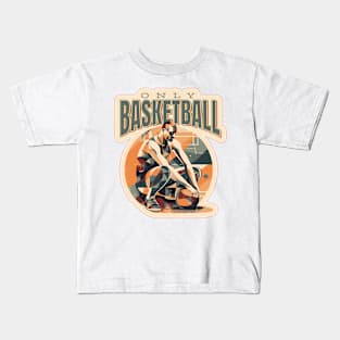 Basketball player geometric Kids T-Shirt